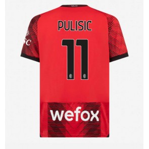 AC Milan Christian Pulisic #11 Domácí Dres 2023-24 Krátký Rukáv